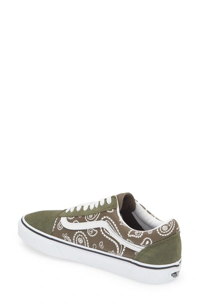 Shop Vans Old Skool Bandana Print Sneaker In Peace Paisley Grape Leaf/ True