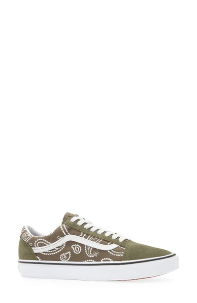 Shop Vans Old Skool Bandana Print Sneaker In Peace Paisley Grape Leaf/ True