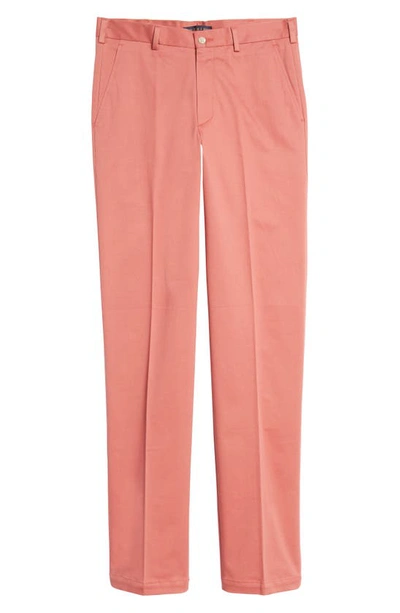 Vintage 1946 Stretch Cotton Flat Front Pants In Charleston Brick