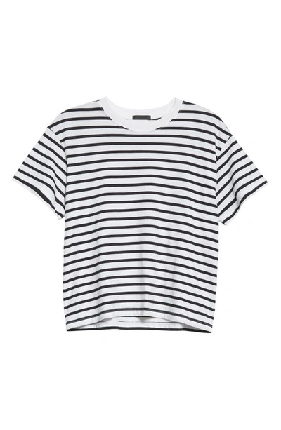 Shop Atm Anthony Thomas Melillo Stripe Boy Tee In Black/ White Stripe