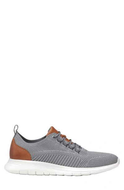 Shop J And M Collection Johnston & Murphy Amherst Knit Sneaker In Gray Knit