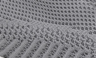 J And M Collection Amherst Knit Sneaker In Gray Knit