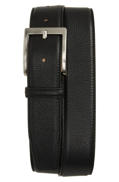 Shop To Boot New York Leather Belt In Bott Black