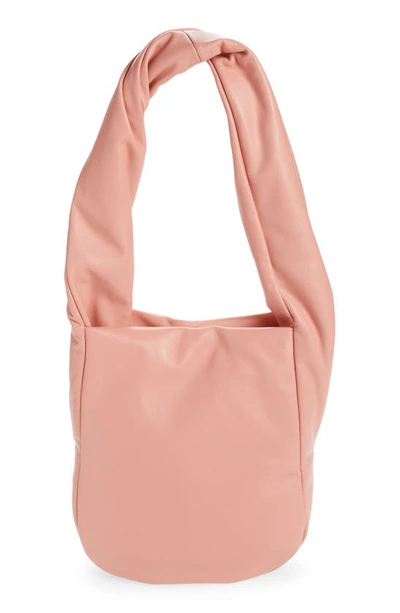 Ree Projects Medium Helene Soft Twist Leather Shoulder Bag In Peach
