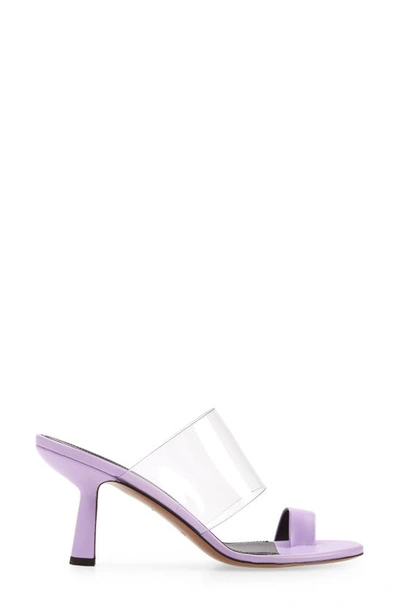 Shop Neous Chost Toe Loop Sandal In Lilac/ Transparent