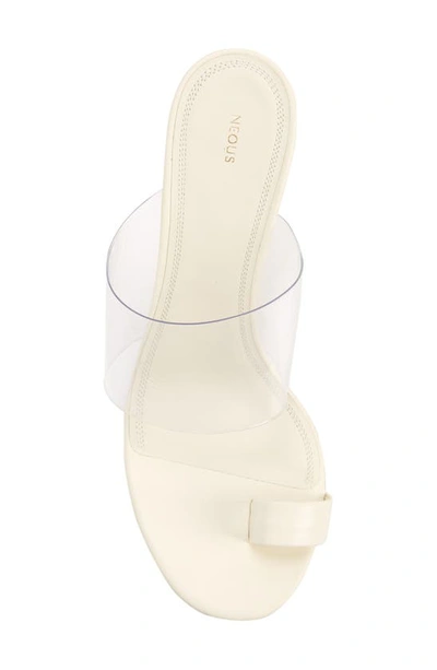 Shop Neous Chost Toe Loop Sandal In Cream/ Transparent