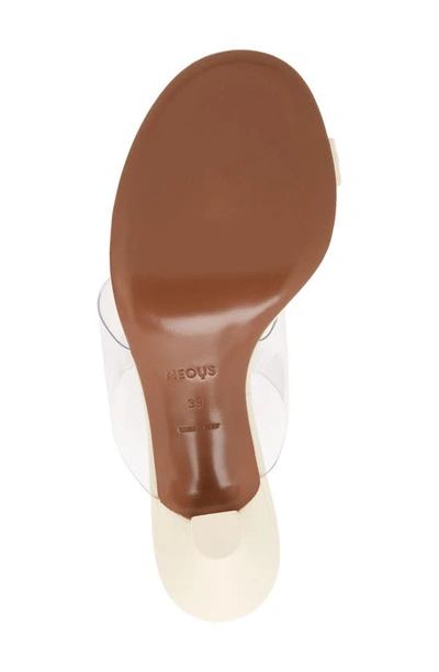 Shop Neous Chost Toe Loop Sandal In Cream/ Transparent