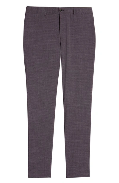 Shop Ted Baker Jem Constructed Wool Blend Dress Pants In Berry