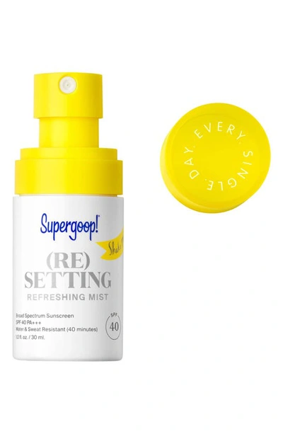 Supergoop ! (re) Setting Refreshing Mist Sunscreen Spf 40 3.4 oz/ 100 ml