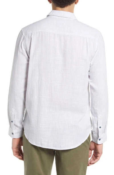 Shop Rails Wyatt Pinstripe Cotton Button-up Shirt In Kamari Stripe White