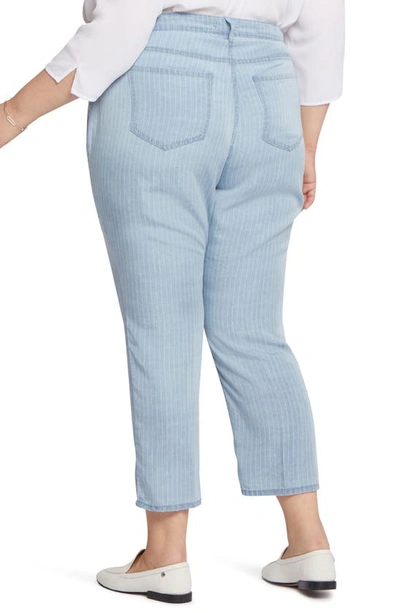 Nydj Relaxed Straight Ankle Jeans In Sumstripes In Summerville Stripes