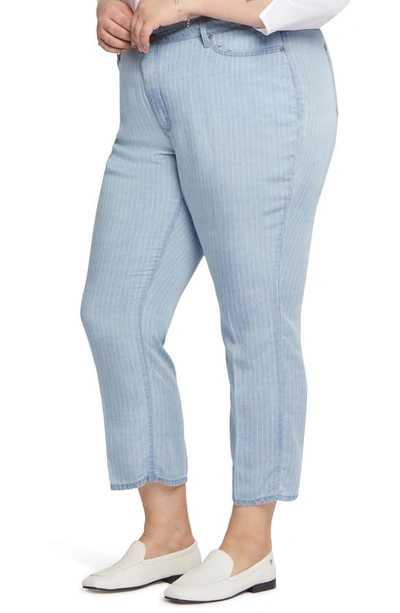 Nydj Relaxed Straight Ankle Jeans In Sumstripes In Summerville Stripes