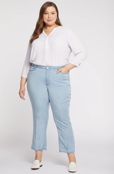Nydj Relaxed Straight Ankle Jeans In Sumstripes In Summerville Stripes