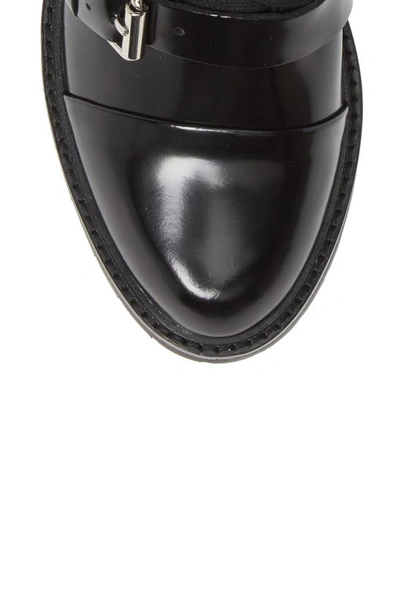 Shop Allsaints Donita Combat Boot In Black Leather