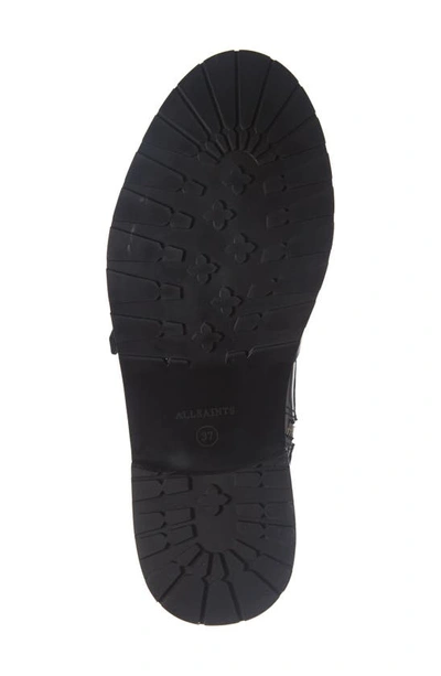Shop Allsaints Donita Combat Boot In Black Leather