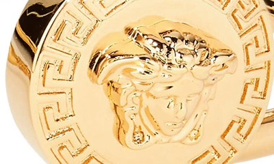 Shop Versace Medusa Cuff Bracelet In  Gold