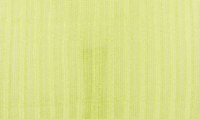 Shop A. Roege Hove Emma Ribbed Cotton Blend Body-con Dress In Lime