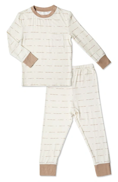 Shop Everly Grey Kids' Fitted Two-piece Pajamas In Love