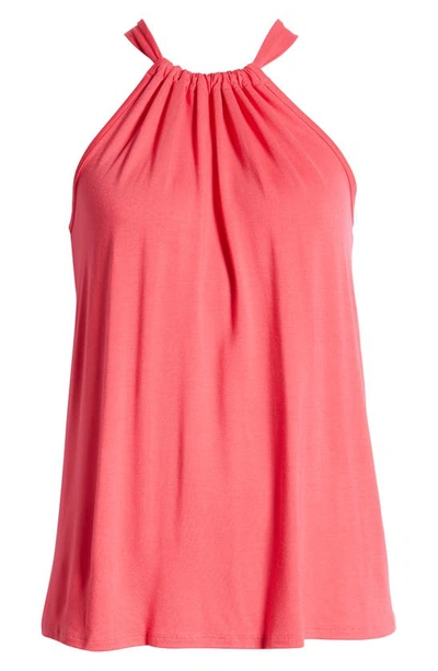 Loveappella Halter Neck Tank In Fuschia