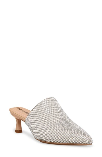 Shop Anne Klein Impress Pointed Toe Mule In Crystals