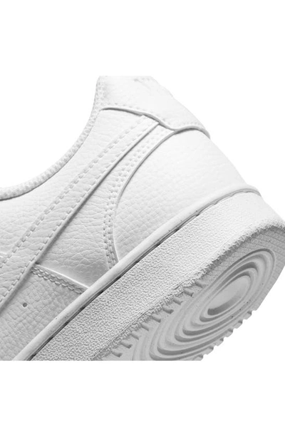 Shop Nike Court Vision Low Sneaker In White/ White/ White