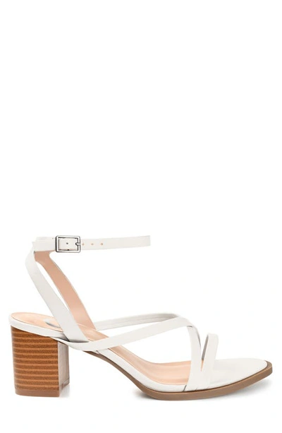 Journee Collection Anika Strappy Sandal In White