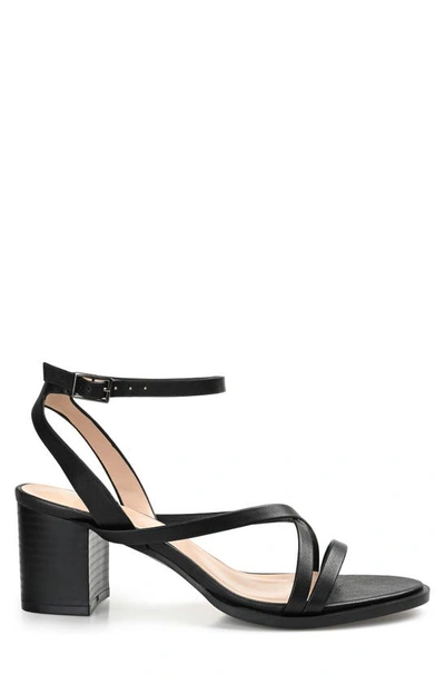 Journee Collection Anika Strappy Sandal In Black