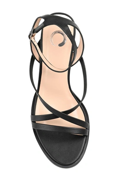Journee Collection Anika Strappy Sandal In Black
