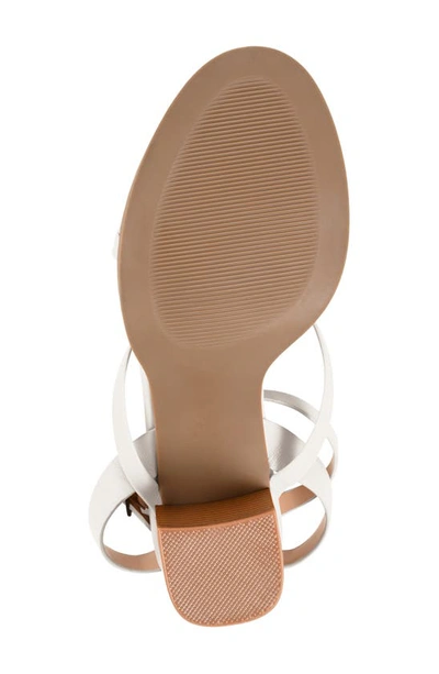Journee Collection Anika Strappy Sandal In White