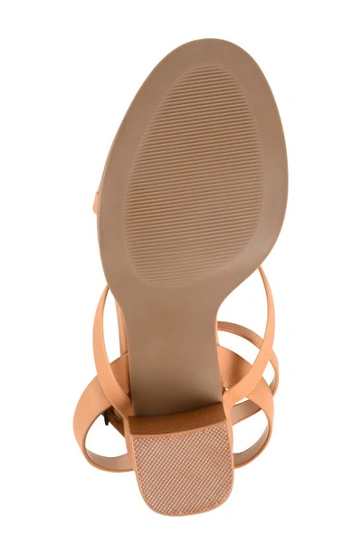 Journee Collection Anika Strappy Sandal In Tan