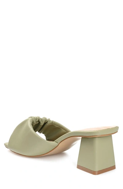 Journee Collection Briarr Heeled Mule In Olive