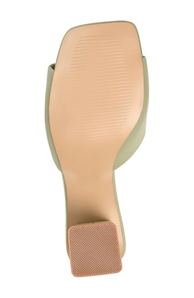 Journee Collection Briarr Heeled Mule In Olive