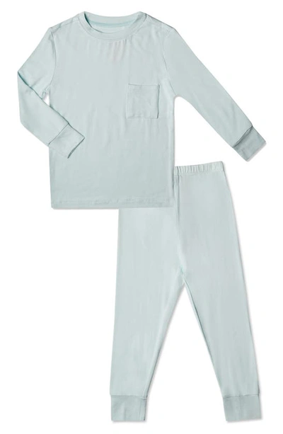 Shop Everly Grey Kids' Fitted Two-piece Pajamas In Whispering Blue