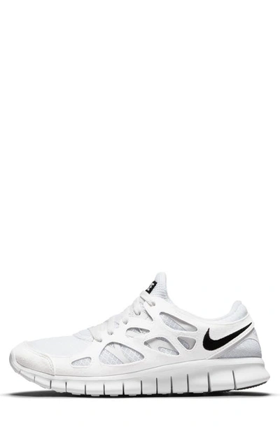 Shop Nike Free Run 2 Sneaker In White/ Black/ Pure Platinum