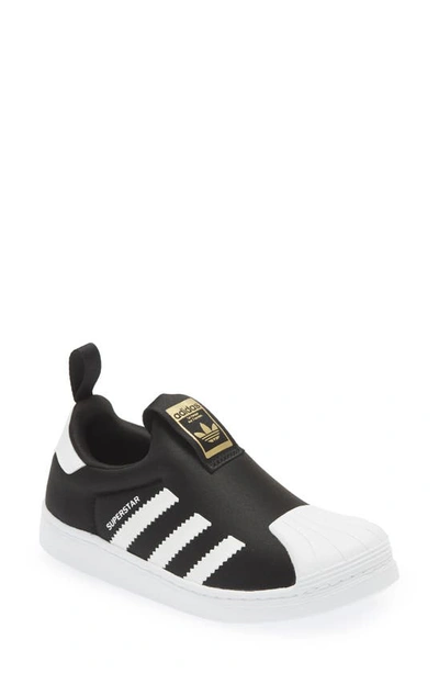 Shop Adidas Originals Kids' Superstar 360 Sneaker In Core Black/ White/ Gold