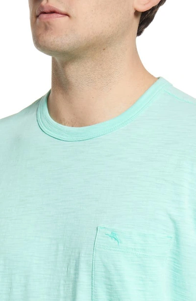 Shop Tommy Bahama Bali Beach Crewneck T-shirt In Turquoise Cabbage