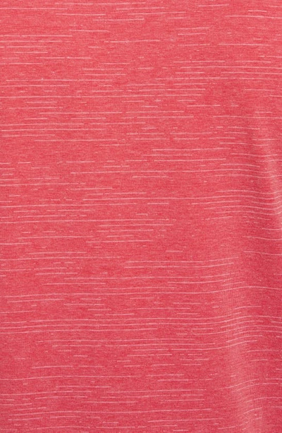 Travismathew The Heater Solid Short Sleeve Performance Polo In Heather Scooter