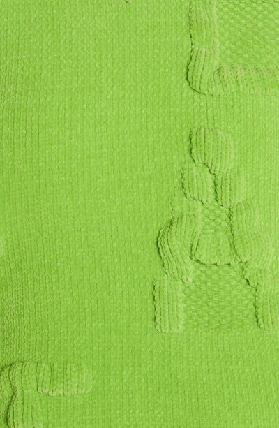 Shop Bottega Veneta Alphabet Oversize Chenille Sweater In Caterpillar