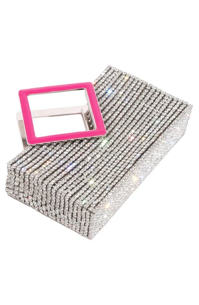 L'alingi Cup Chain Top Handle Bag In Neon Pink/ Silver