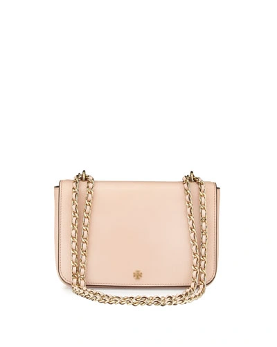 Tory Burch 'robinson' Leather Convertible Shoulder Bag In Pale Apricot