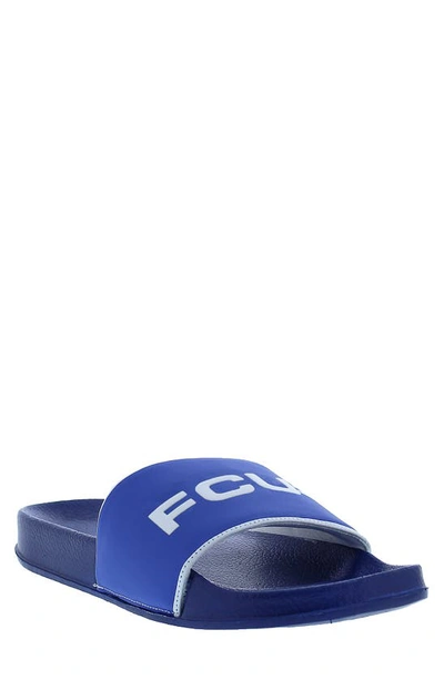Shop French Connection Kadon Slide Sandal In Blue