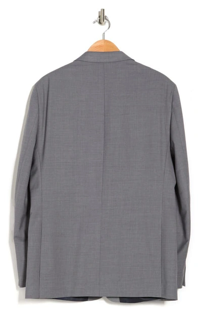 Tommy Hilfiger Tommy Sharkskin Two Button Notch Lapel Wool Blend Suit Separates Jacket In Grey