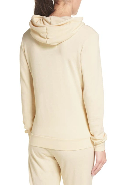 Aviator Nation 5 Stripe Zip Hoodie Vintage White Xl In Vintage White/ Rainbow