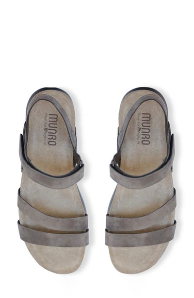 Shop Munro Juniper Sandal In Slate Nubuck