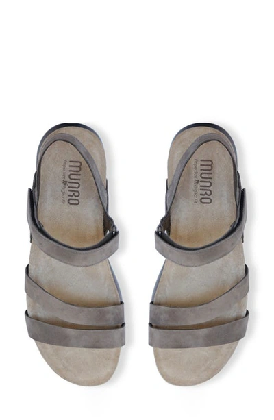 Munro Juniper Sandal In Slate Nubuck