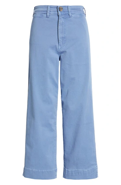Marine Layer Bridget Slim Crop Wide Leg Jeans In Marlin