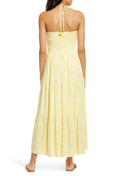 Shop Lost + Wander Sweet Summer Daze Floral Print Maxi Dress In Yellow White