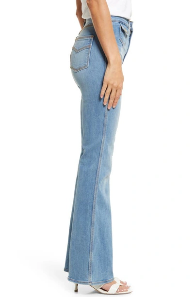 Shop Askk Ny '70s High Waist Bootcut Jeans In Limey