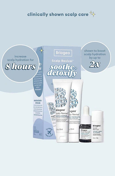 Briogeo Scalp Revival Soothe + Detoxify Travel Set For Dry Itchy, Oily Scalp