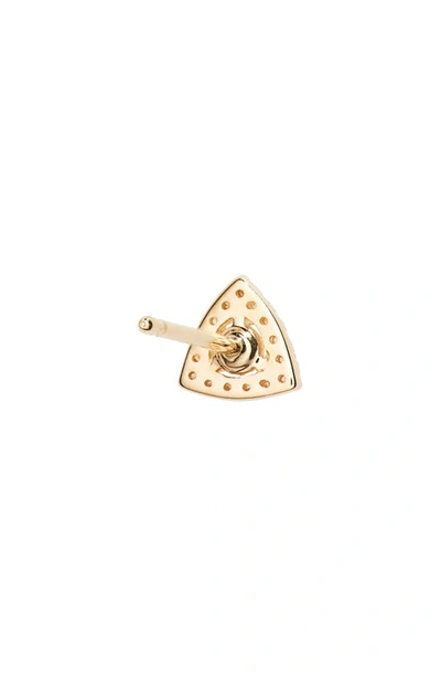 Dana Rebecca Designs Ava Bea Triangle Stud Earrings In Yellow Gold